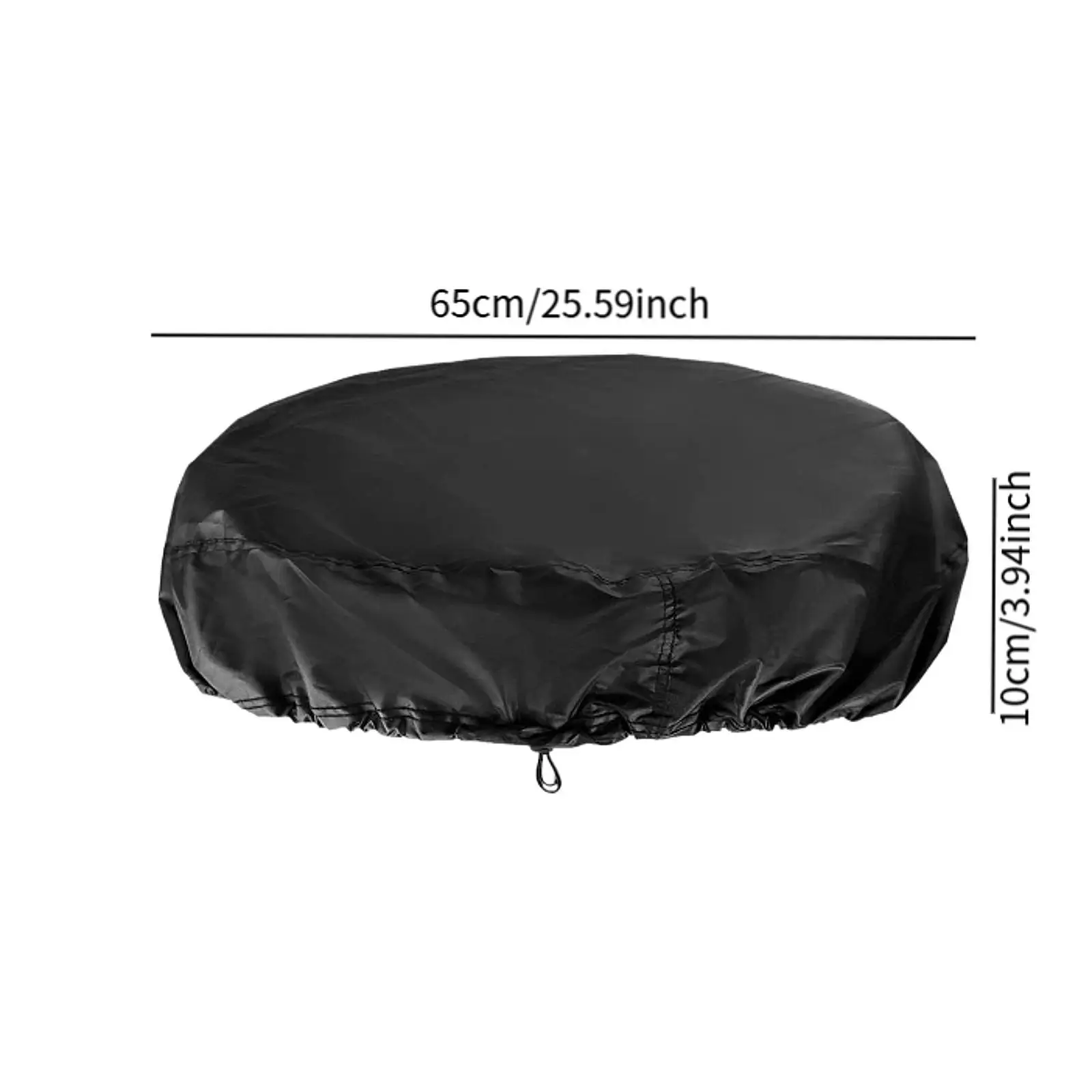 Round Drum Cover Oxford Cloth Adjustable Waterproof Dustproof for Universal Rain Protection Barrels