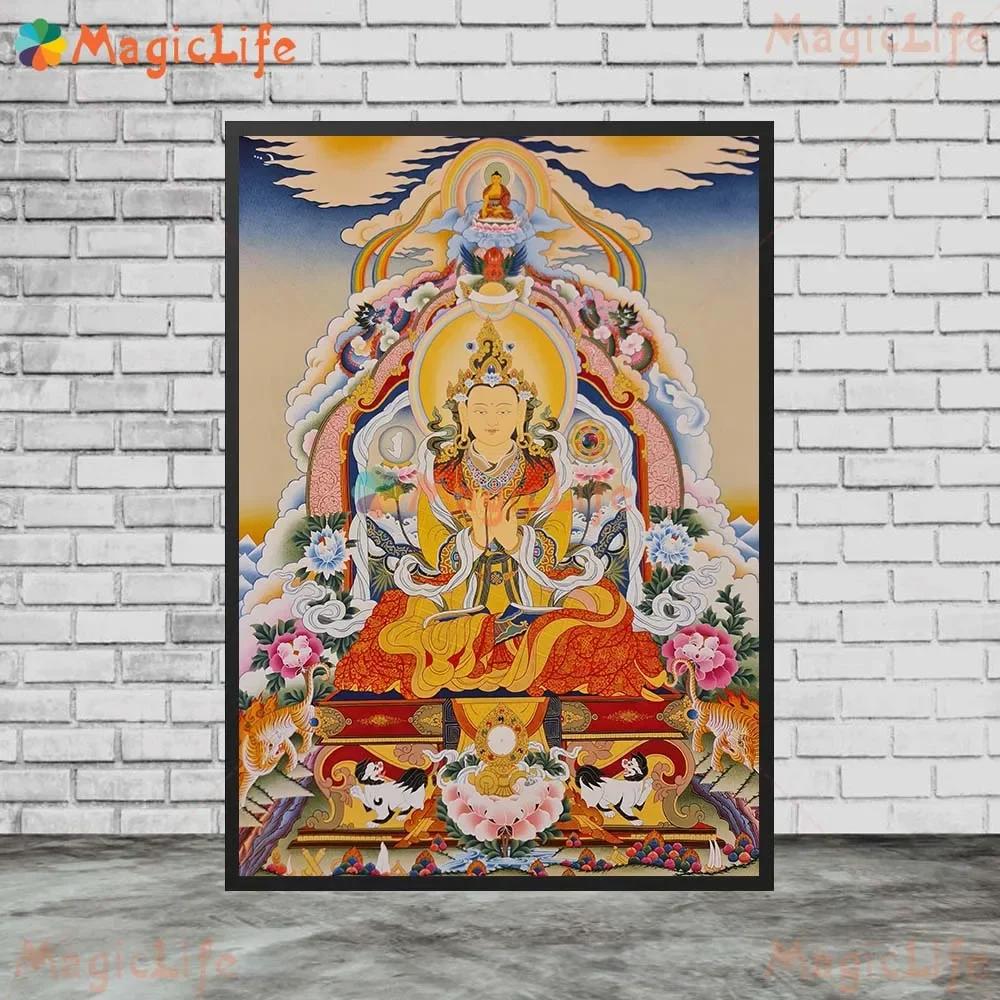 Bodhisattva Thangka Posters Hinduism Buddhism Buddha Religion Prints Wall Pictures For Church Room Art Canvas Painting Unframed