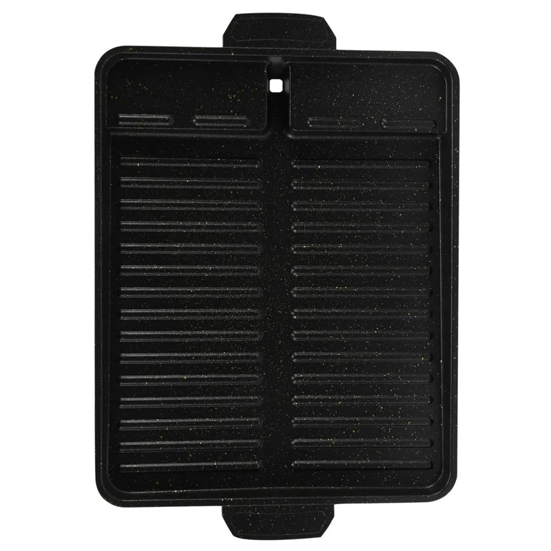 ELEG-Portable Korean BBQ Grill Pan Non-Stick Grill Plate Butane Gas Stove Cooker Party Picnic Terrace Beach Barbecue Tray