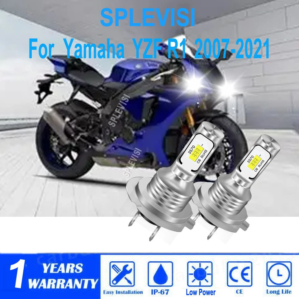 

H7 Motorcycle Led Headlight - Illuminate the road with clarity For Yamaha YZF R1 2007 2008 2009 2010 2011 2012 2013 2014-2021