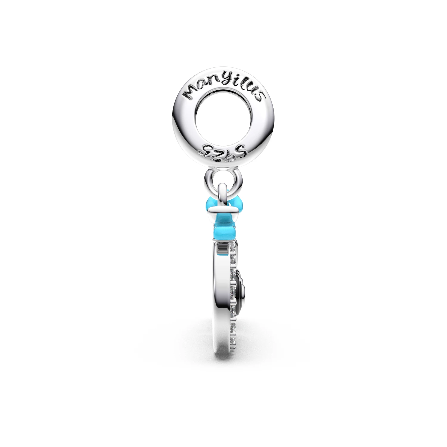 Manyilus Colorful Bicycle Charm, 925 Sterling Silver Travel Jewelry Pendant for Original Bracelet, DIY Adventure & Freedom Gift - view 4