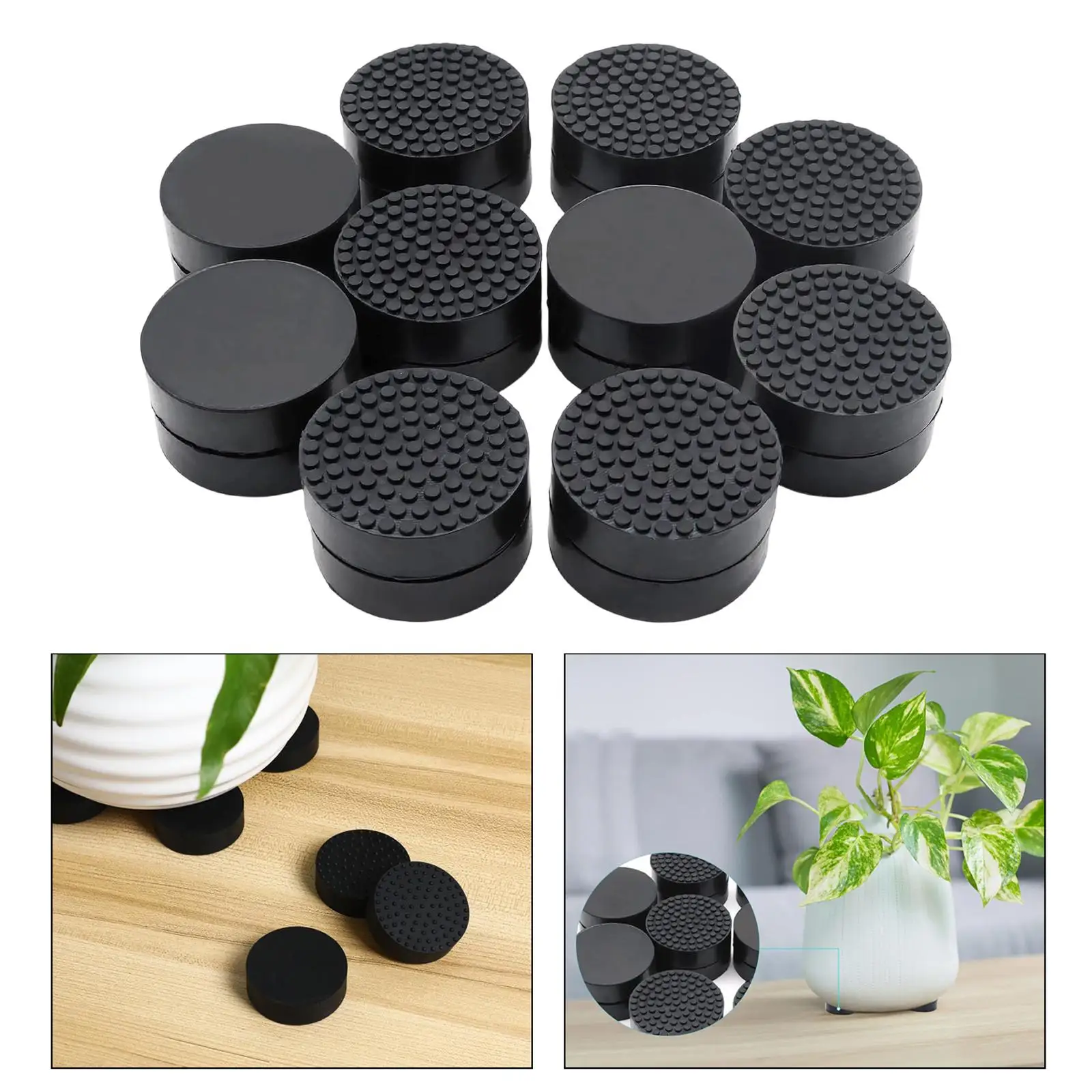 Compact Flowerpot Feet Riser Anti Slip Pot Lifter Enhanced Grip for Decorative Planters Indoor Outdoor Patio Balcony Deck Use