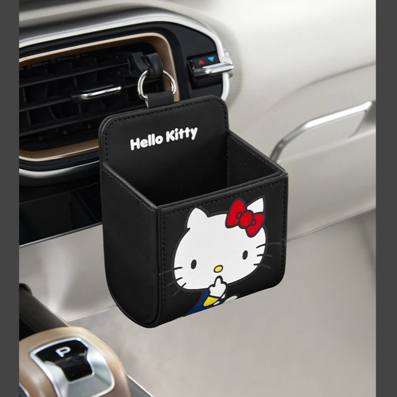 Sanrio Car Air Outlet Storage Box Hello Kitty Multifunctional Storage Box Car Storage Hanging Bag Cartoon Car Interior