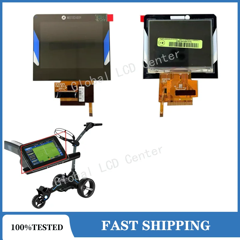 

Original 3.5 inch SF0305P5 SF0305117GG03 LCD With Touch panel For Motocaddy M5 GPS DHC Electric Trolley Displa
