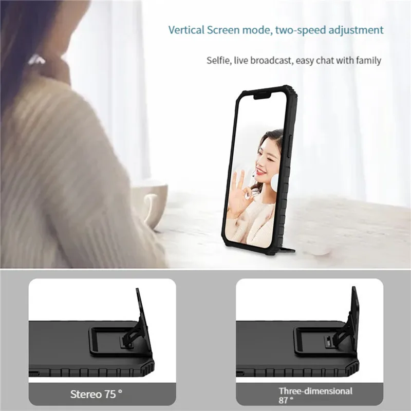 Luxury armor stealth bracket phone case for Samsung S23 S22 S21 Plus Ultra S20 S21 FE Note20 Slide lens protective cover