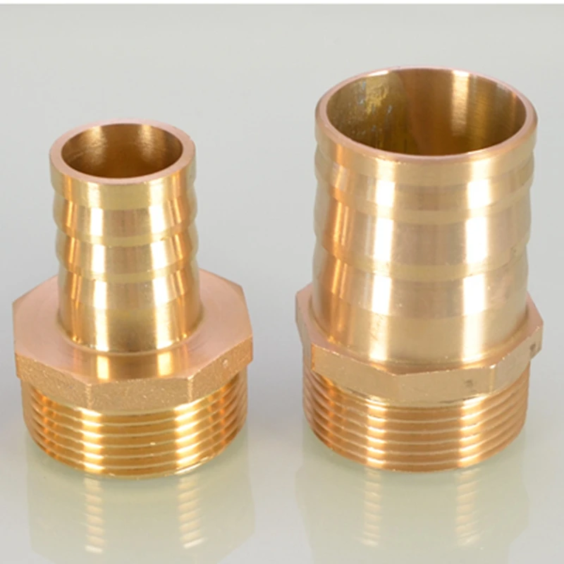 G1.2'' 1.5'' 2'' - 25~50mm Brass Male Thread Pagoda Connector Aquarium Pump Hose Joint Garden Irrigation Copper Barb Fittings