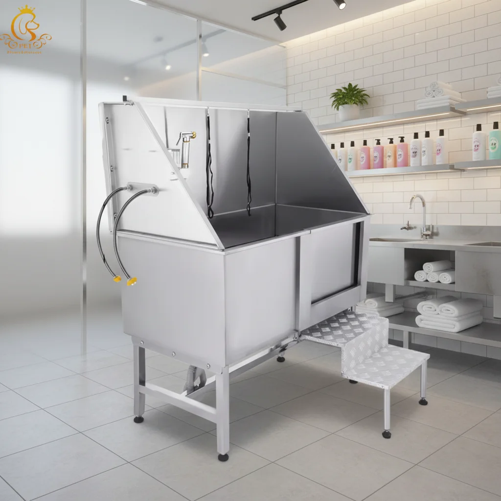 All Seasons Eco-friendly Dog Grooming Bathhtub Stainless Steel Pets Modern Bathroom Carton Pet Cleaning Bathing