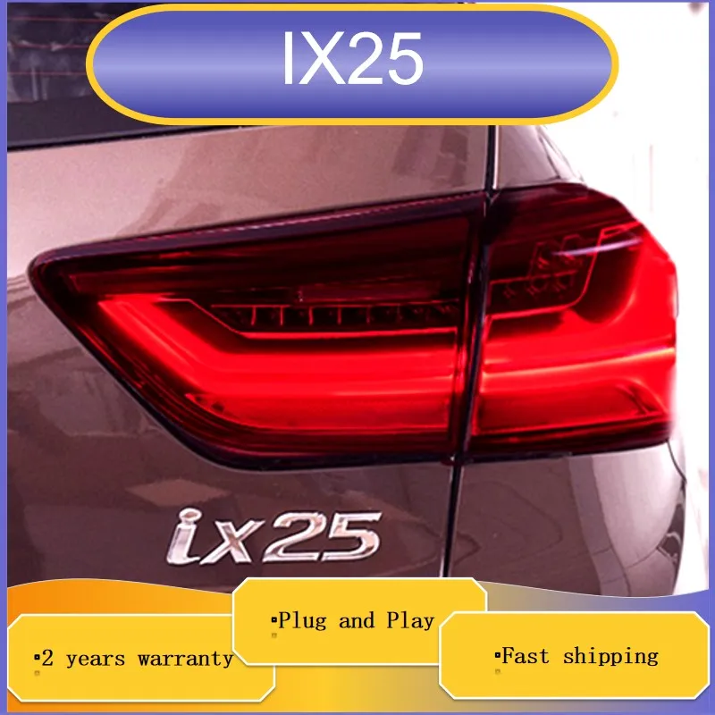 Car Accessories for Hyundai IX 25 Tail Light 2016 Certa Taillights Rear DRL Fog Brake Turn Signal Reversing