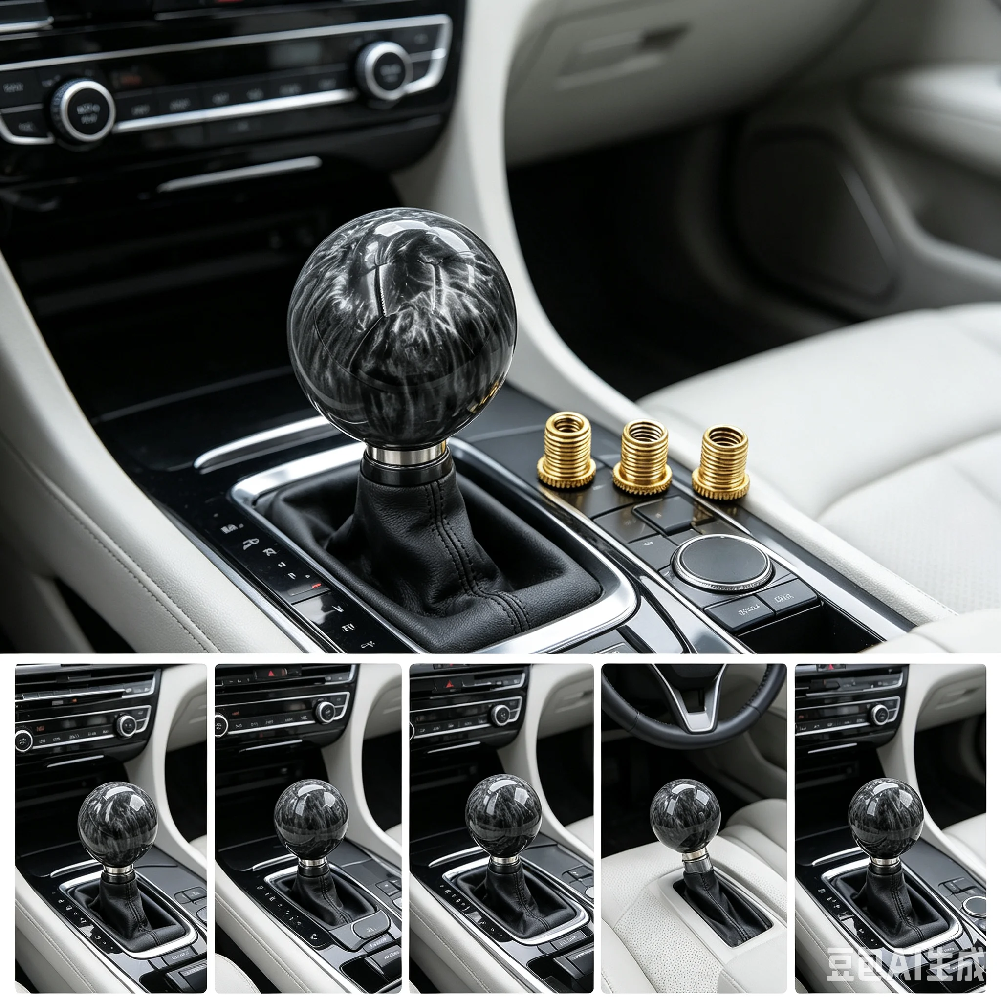 Car Circular Cloud Shape AT MT Gear Shift Knob Lever Shifter Stick Manual Head Lever Headball Fit For Honda Toyota Nissan