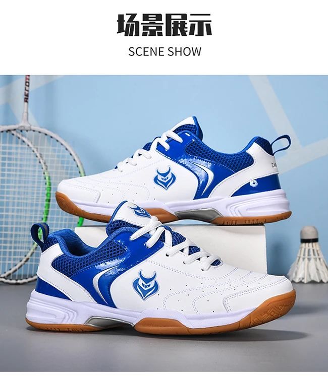 Herren-Badminton-, Tischtennis- und Volleyballschuhe, atmungsaktives Mesh-Material, Gummisohle, rutschfest, hinterlässt keine Spuren, Indoor-Sneaker für den Hallenbereich. – Detail 12