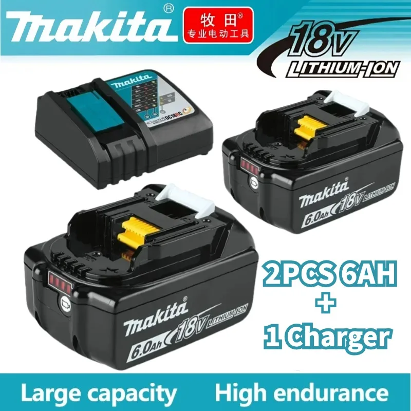 2024 Upgraded Makita 18V 6.0Ah Battery BL1830 BL1830B BL1840 BL1850 BL1850B BL1860B BL1815 Replacement Lithium Battery