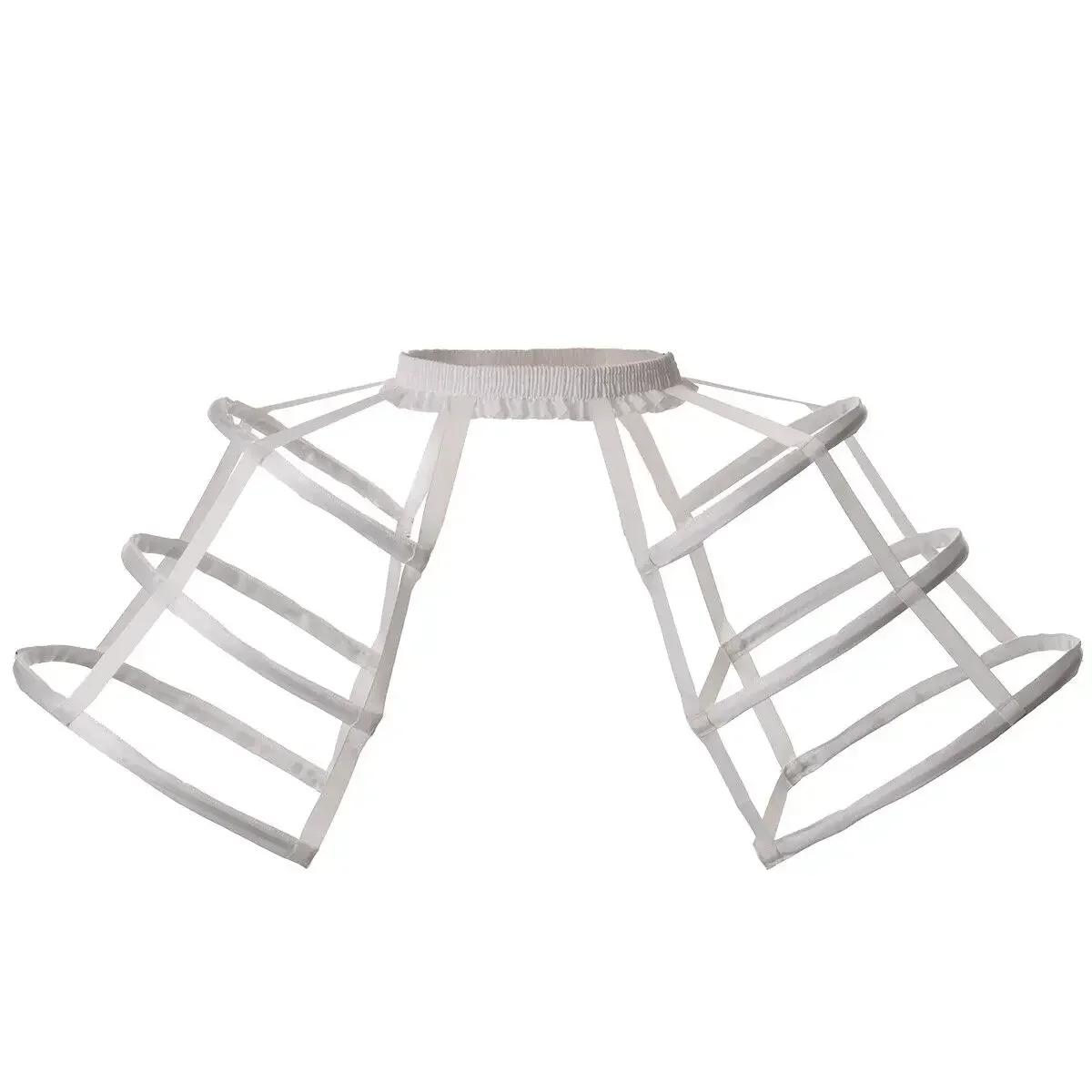 

Женская нижняя юбка с двойной корзиной и кринолином в клетке Bustle