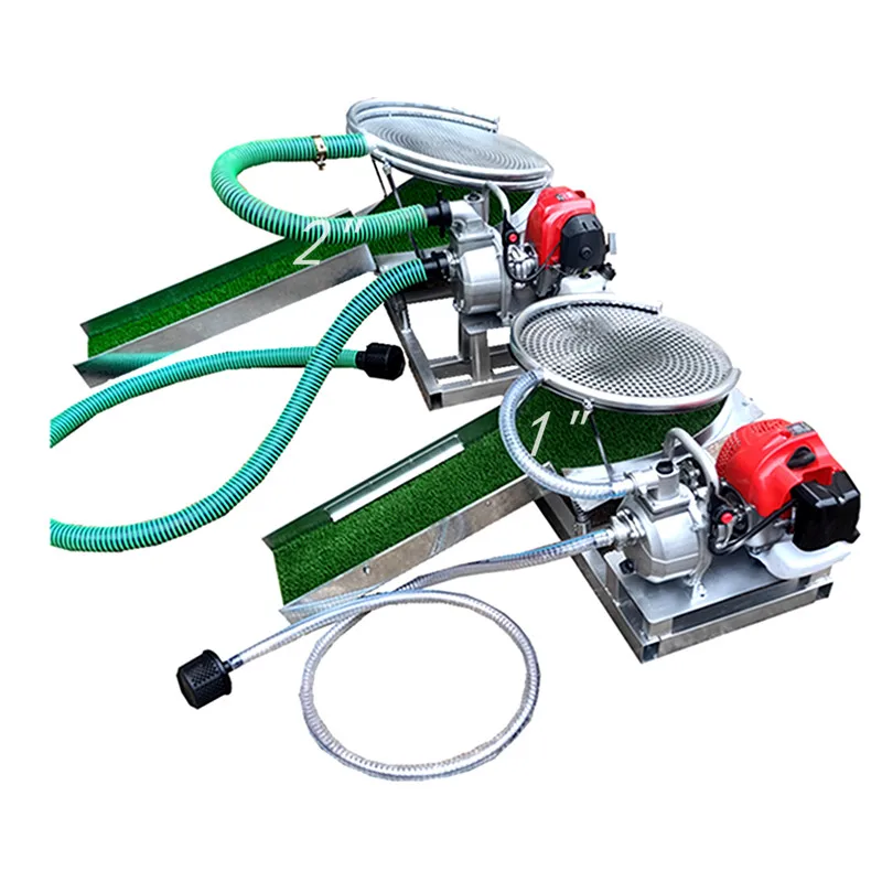 آلة غسل صندوق سلويس الذهبية الصغيرة المتنقلة على شكل رمل النهر، غسالة شاشة تهتز القرص الأوتوماتيكية #5