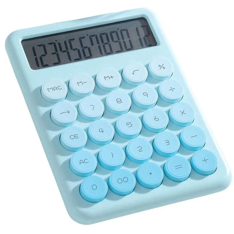 

Веселый и функциональный 12-значный калькулятор с эргономичным дизайном Калькулятор с механической клавиатурой для точного ввода