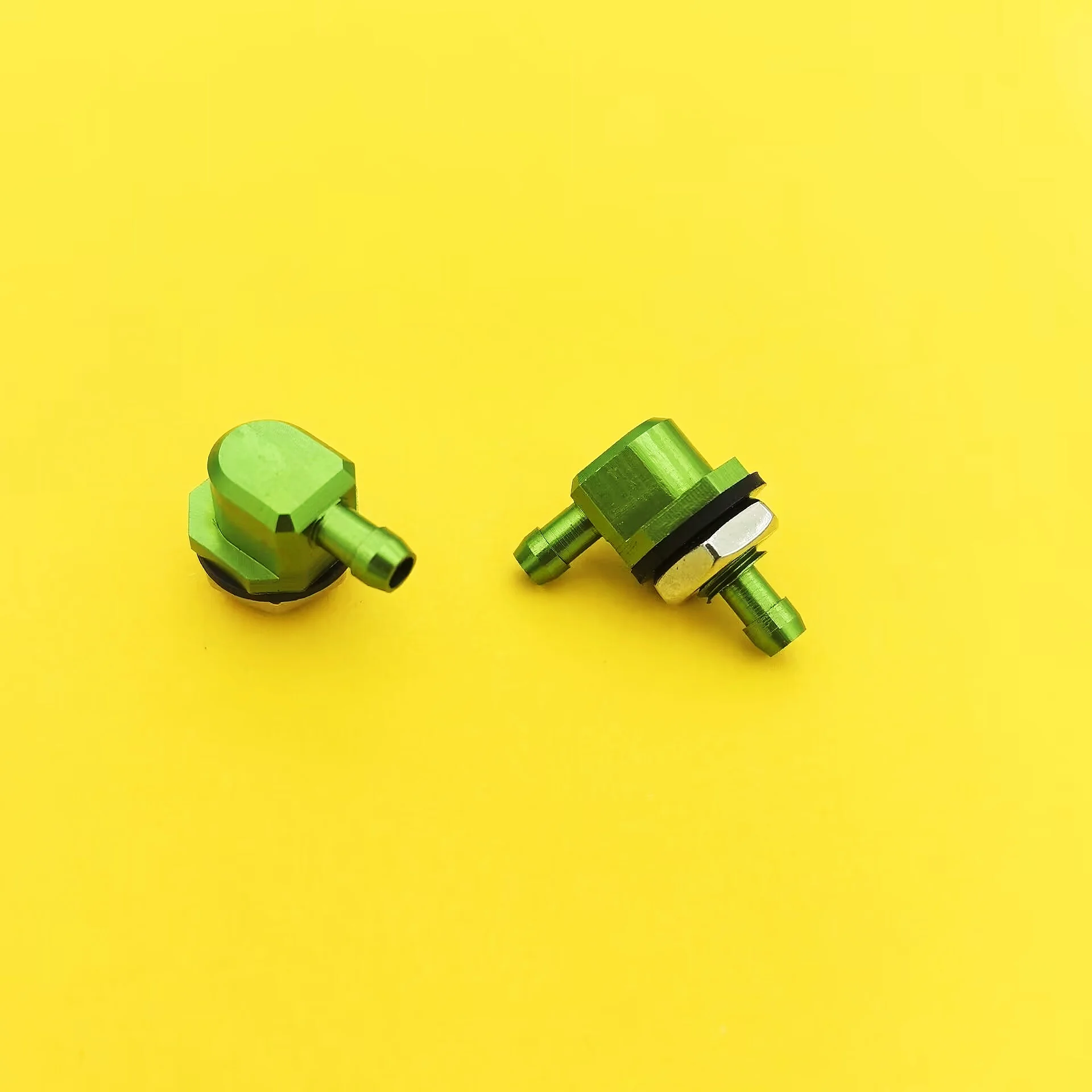 Fuel tank fitting part L type connector aluminum integrally formed  Outlet and Inlet Oil  for 6x4  5x3  rc airplane accessories