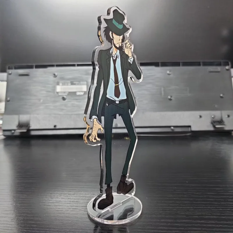 Japan Anime Lupin The Third Figures Rupan Sansei Jigen Daisuke Mine Fujiko Acrylic Standing Sign Model Toy Plate Desk Decor Prop