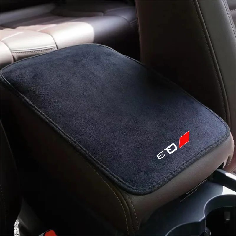 Estera de reposabrazos de cuero de gamuza, cojín de protección automático para Audi A3, A4, A5, A6, A7, Q3, Q5