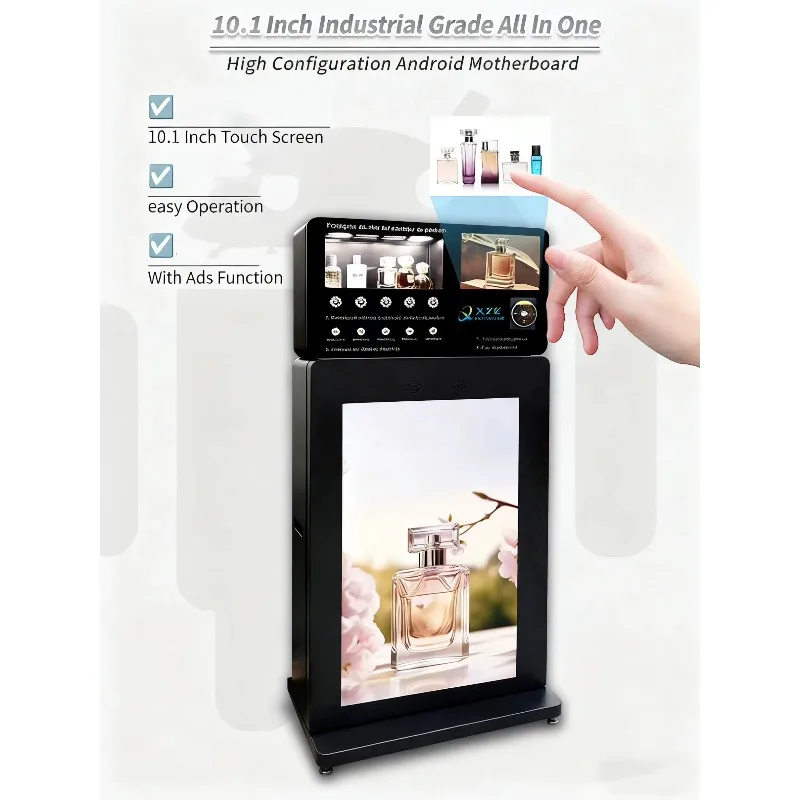 Customizable High Profit Touch Screen Perfume Dispenser Vending Machine 24 Hours Unattended Fragrance Vending Machine