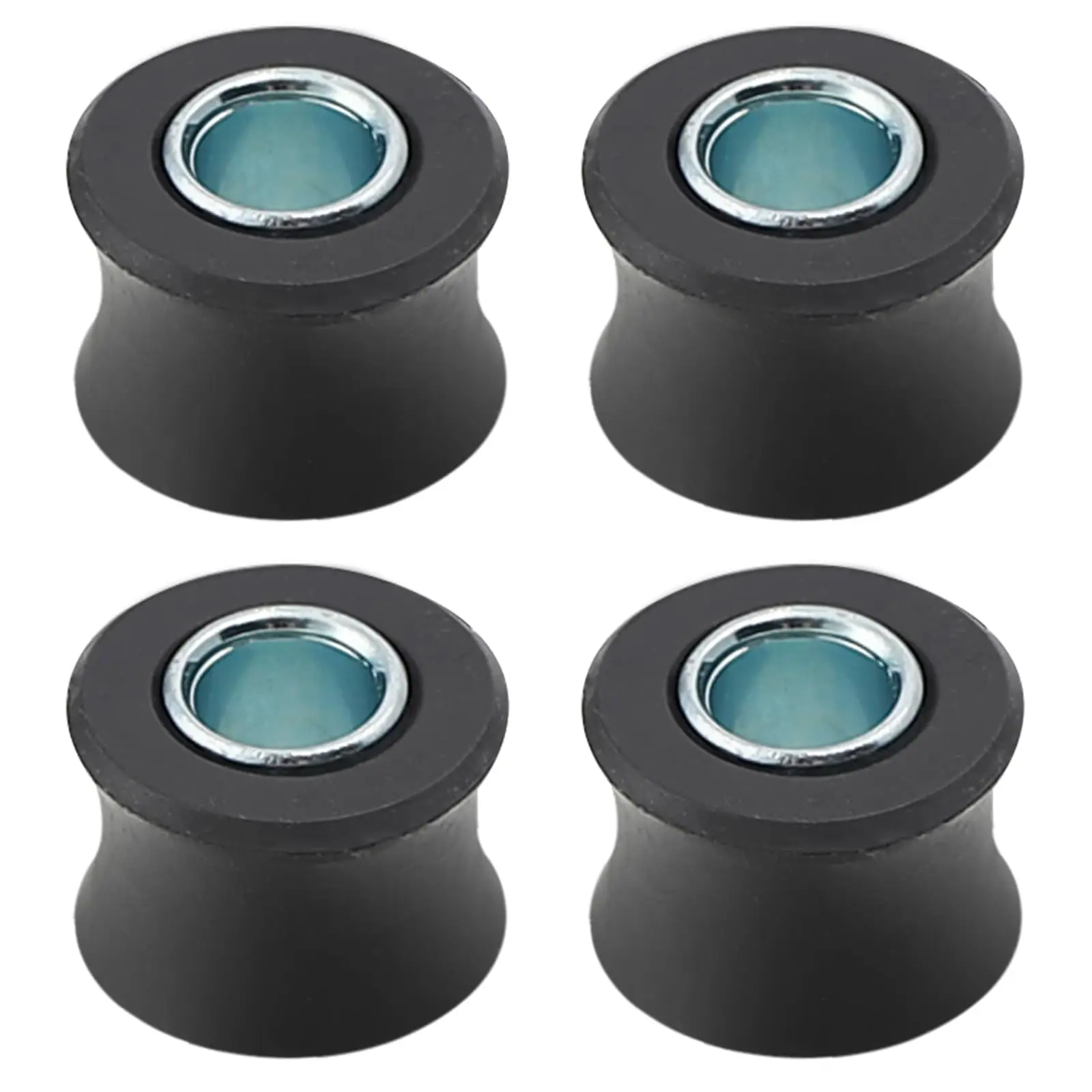 

4Pcs 10MM Rear Shock Absorbing Suspension Bushing Set in Rubber Material Compatible with Most Motorcycles Scooter ATV UTV Kart