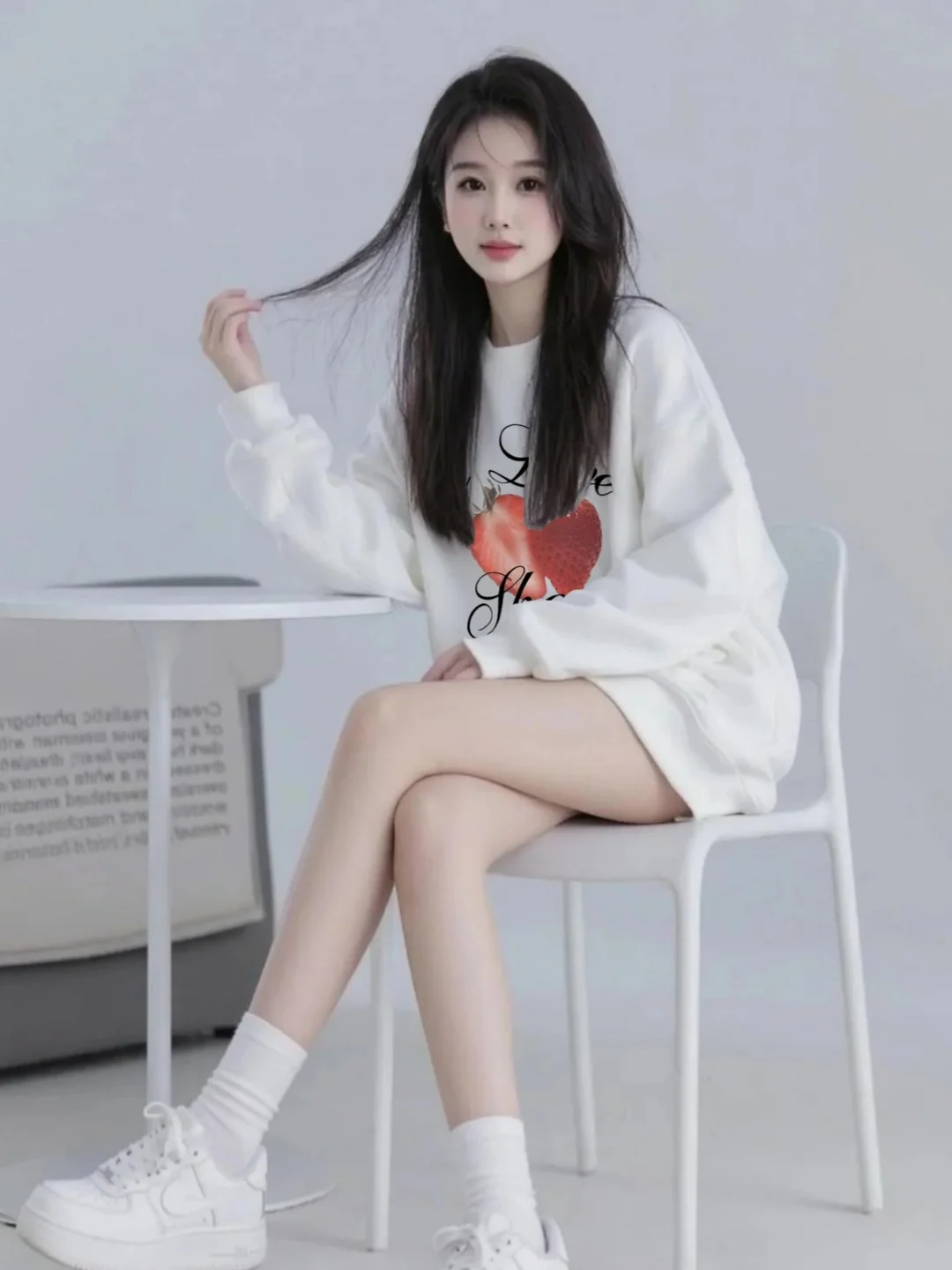 

Американский свитшот в стиле Hot Girl, женский, свободного кроя, универсальный, в непринужденном стиле, с длинными рукавами, повседневный топ, модный, из полиэфирного волокна