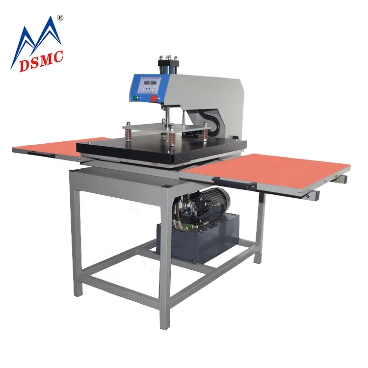 Pneumatic large format double station 60*80cm DTF film heat transfer clothes printing machine iron for sublimation  machine