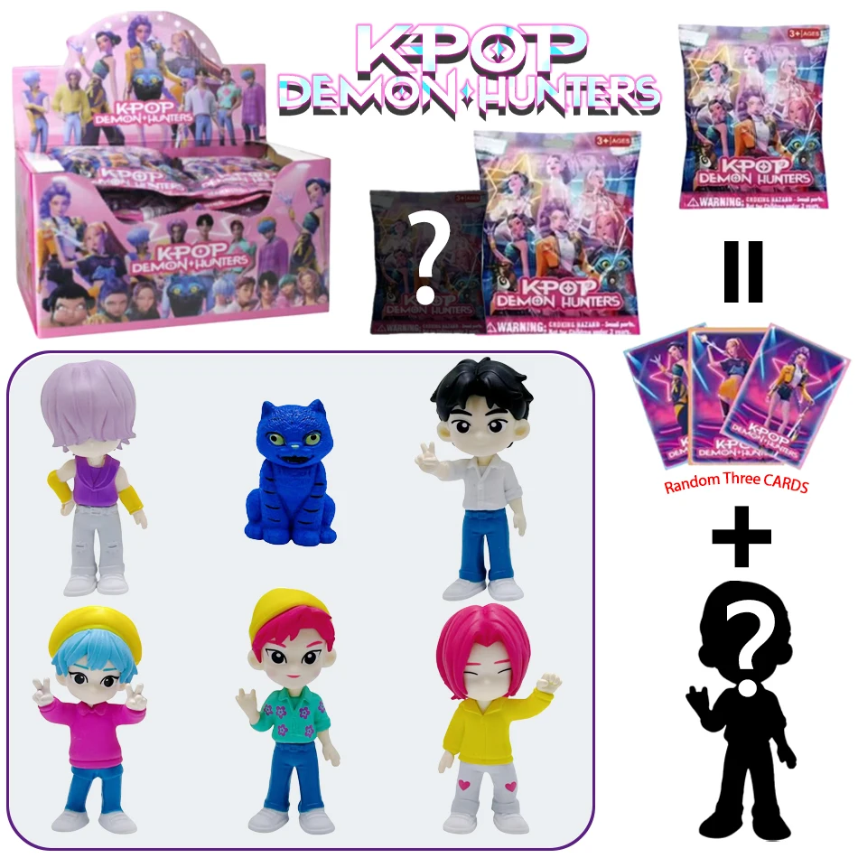 

Аниме KPop Demon Hunt слепая коробка Saja Boys Series QinYu Mystic Figure Boys Series маленькая статуя периферийная модель украшения игрушки