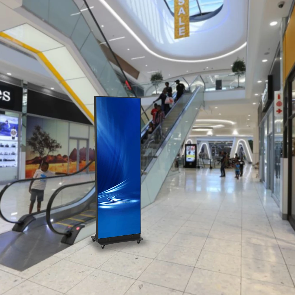 折りたたみ式HDポスタースクリーン、ダイキャストアルミニウム製モバイルLED広告ディスプレイ（屋内マーケティング活動用）