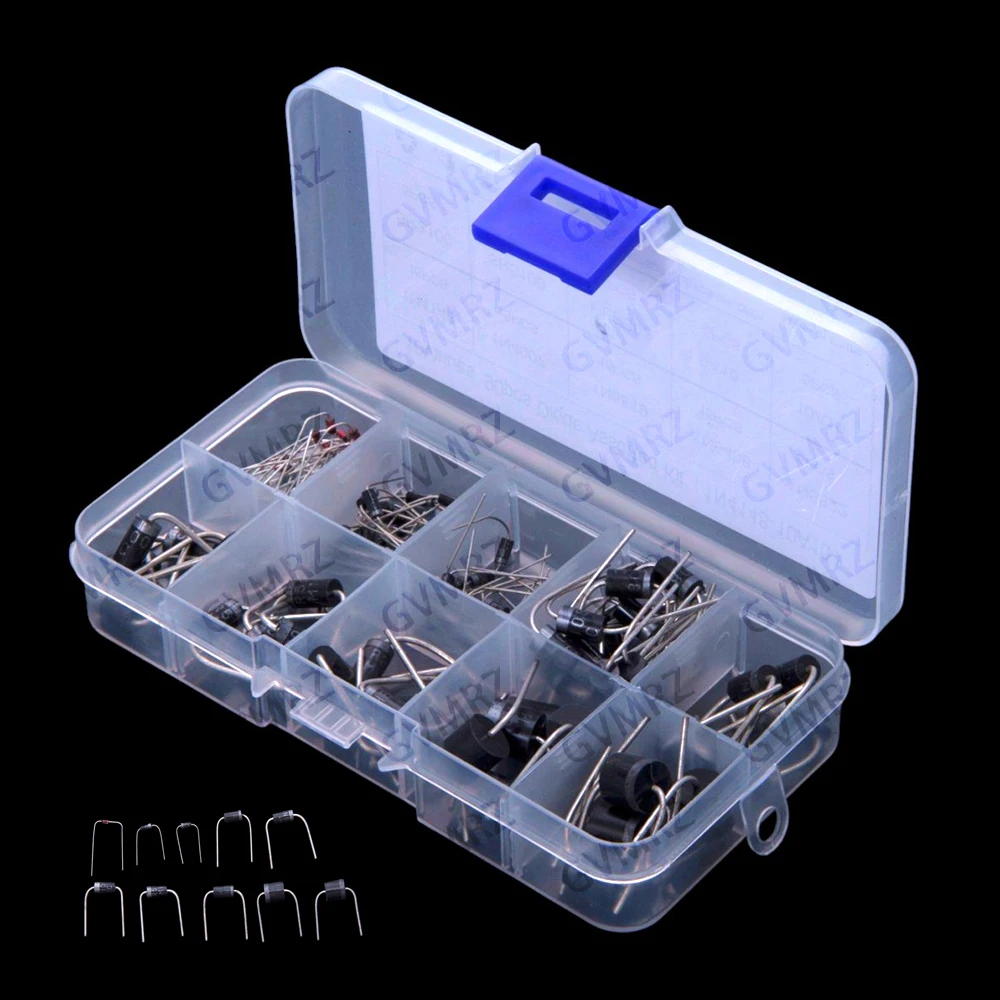10Values 1N5408 1N5822 SR3100 1N4148 1N4007 Schottky 10A10 rectifier fast recovery diode 1N4148 1N4007 1N5819