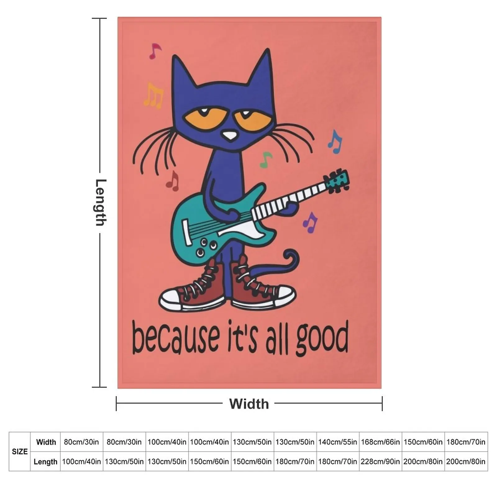 Pete the cat singing Throw Blanket Decorative Sofa Large anime Luxury Flannels Blankets
