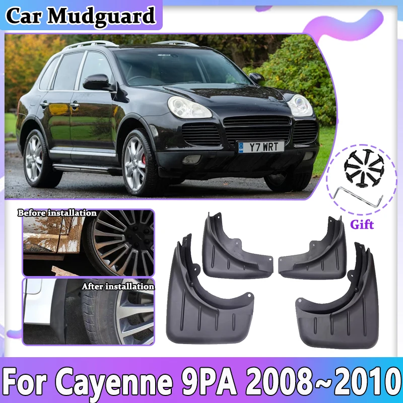 

4x для Porsche Cayenne 9PA 2008 2009 2010 автомобильные брызговики брызговики брызговики передние задние крылья автомобильные аксессуары