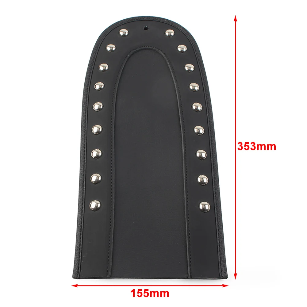 Motorcycle Black PU Leather Rear Fender Bib Cover For Harley Heritage Classic Softail Breakout Fat Boy 2018 2019 2020