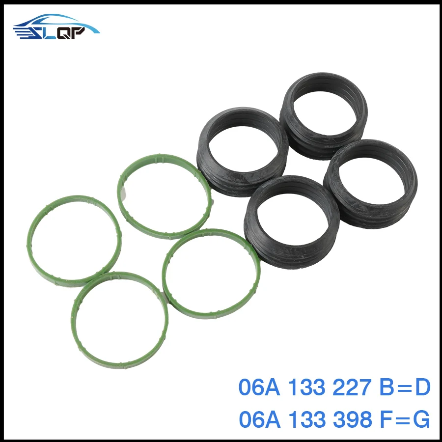 06A133227B Engine Upper and Lower Intake Manifold Gasket Apron For VW Golf MK4 Caddy Skoda Passat Beetle Jetta Polo 06A133398F