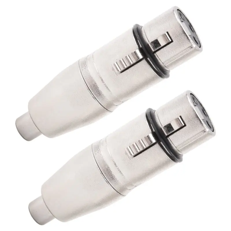 2Pcs XLR To RCA Adapter, RCA Female To XLR Female Adapter Jack Plug Adapter Best-Selling