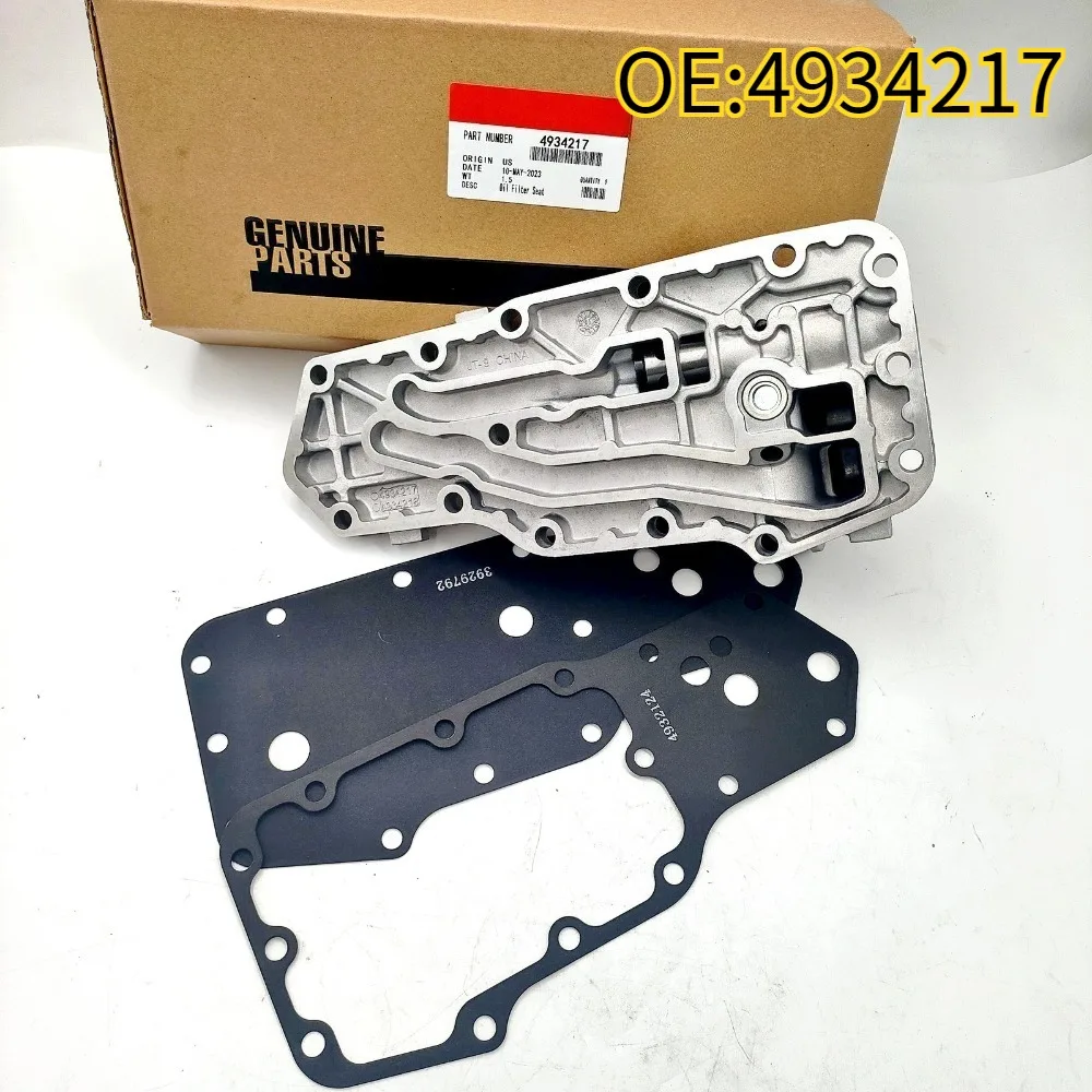 

High quality New For 4934217 Oil Filter Mount Housing W/Gaskets For 89-02 Dodge Cummins 6B 6BT 6BTA 5.9L