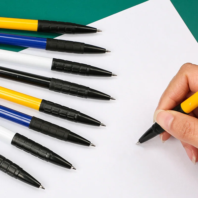10Pcs/set Press Ball Pen Roller Ball Pen 0.7mm Ballpoint Pen for Students Stationery Office School Supplies