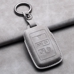 Leather Car Remote Key Case Cover for Jaguar XF XJ XE XJL XF for Land Rover Range Rover Sport Evoque Freelander Auto Key Shell