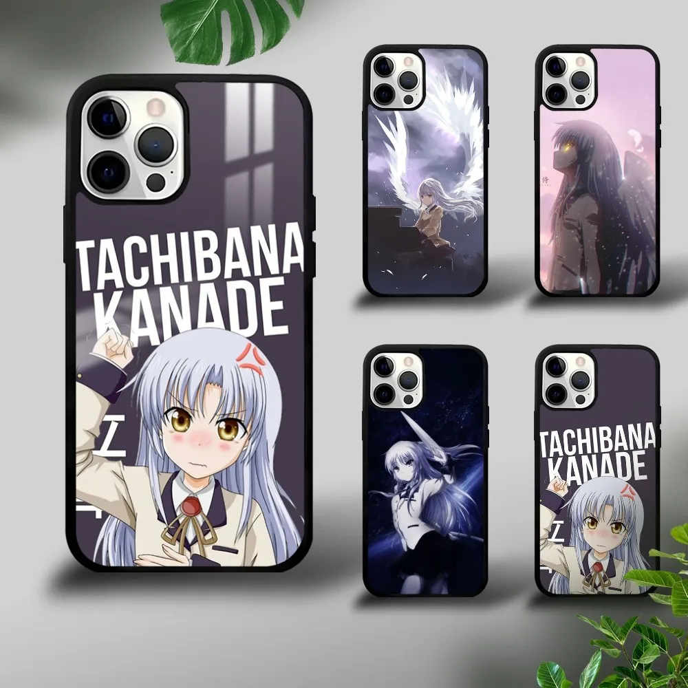 Anime A-Angel B-Beats Phone Case For iPhone 16 15 14 13 12 11 Pro Xs Max Mini Plus Celulares Hard Funda