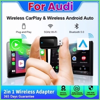 New Mini Wireless Carplay Adapter Android Auto 2 in 1 Plug and Play For Audi A3 A4 A5 A6 A7 A8 Q3 Q4 Q5 Q6 Q7 Q8 S4 S5 S6 RS4