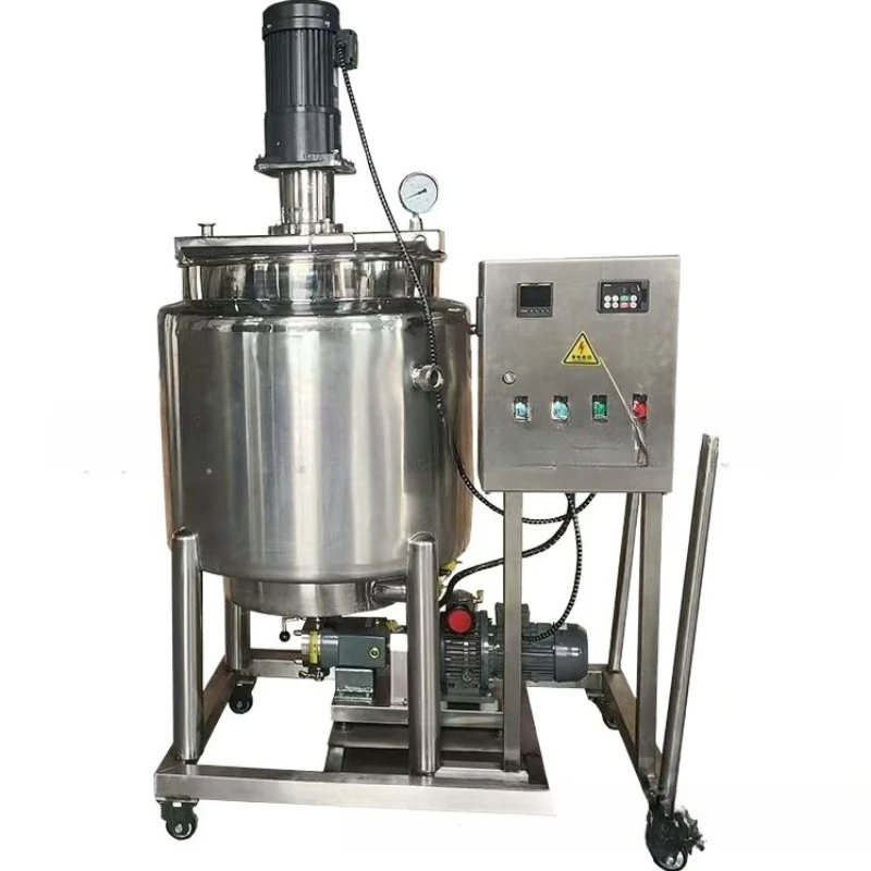 

Dispersion tank Laundry detergent Stainless steel homogeneous emulsification tank, gel electric heating stirring tank