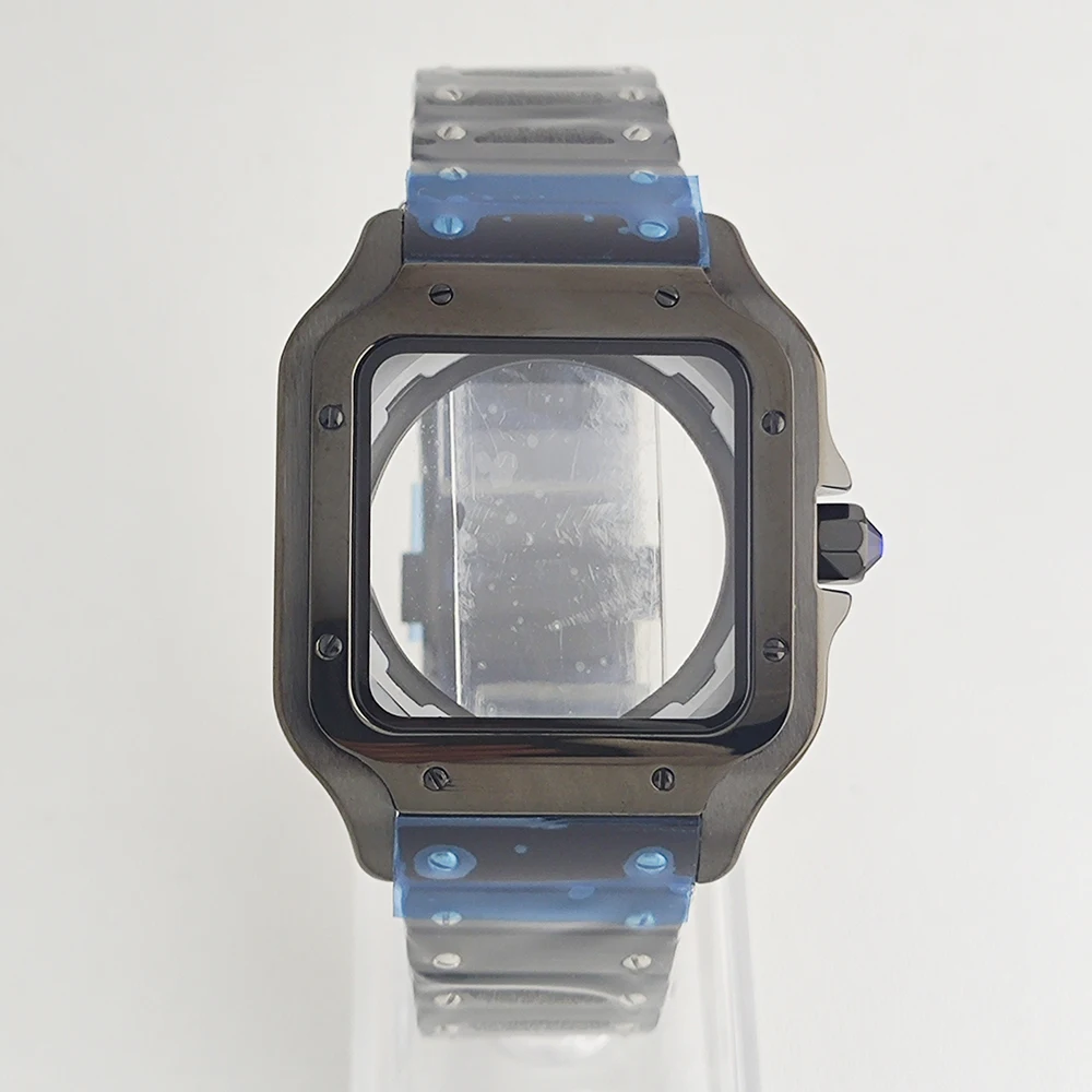 38 มม.NH35/NH36 นาฬิกาสแควร์ 316L สแตนเลสกันน้ําเหมาะสําหรับ NH35/NH36 กรณี Seiko MOD อุปกรณ์เสริม