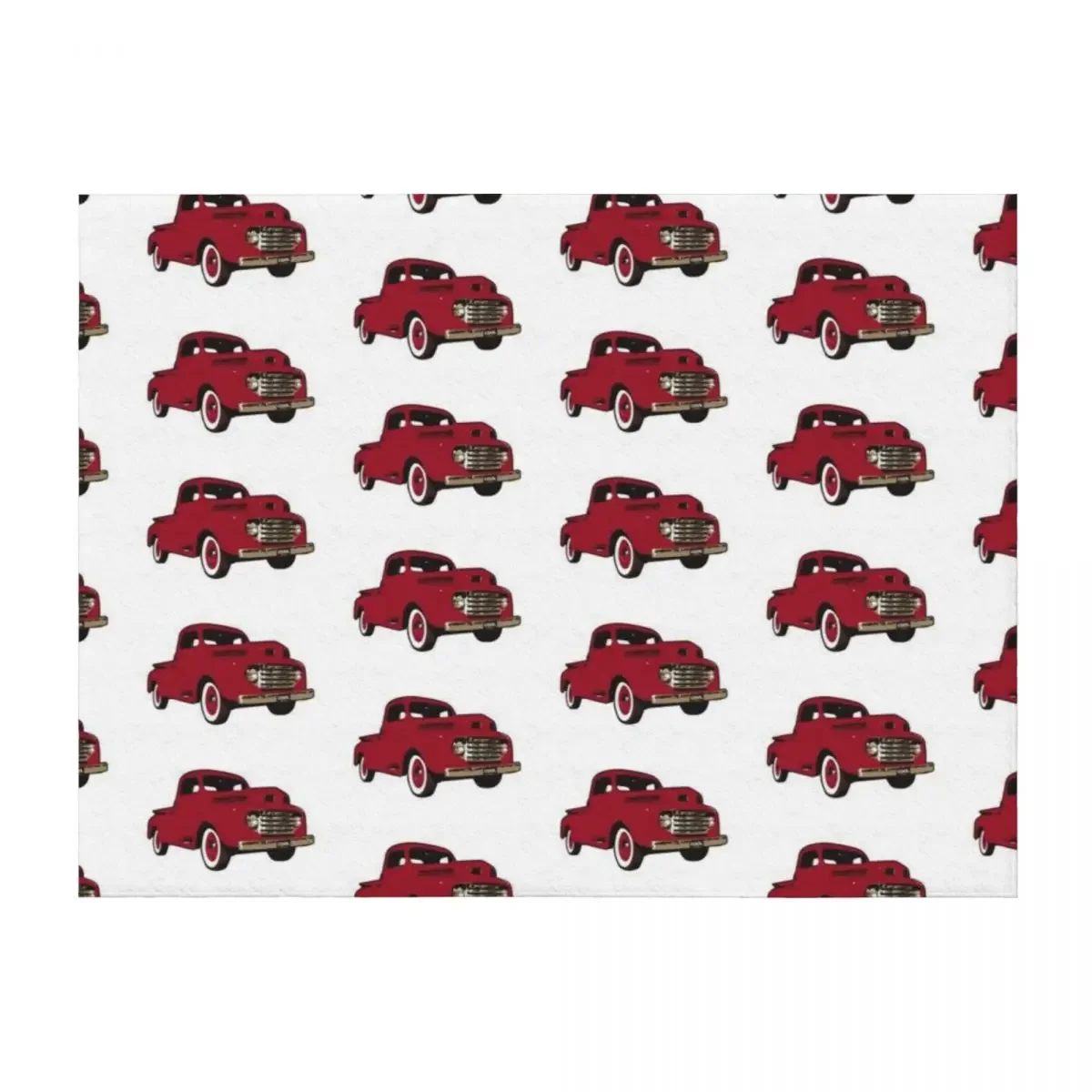 

Red 50s Classic F Truck Throw Blanket For Decorative Sofa Fashion Sofas Travel Shaggy Blankets