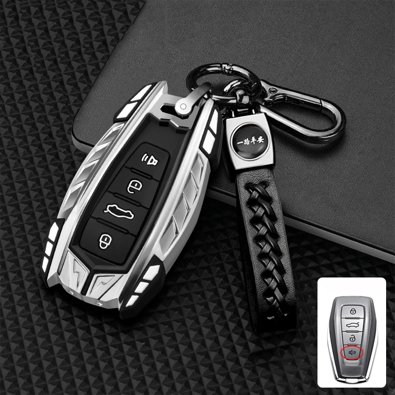 Zinc Alloy Car Key Case Cover For Geely Okavango Coolray Atlas Monjaro Tugella Emgrand GT S Proton X50 X70 Remote Fob Holder