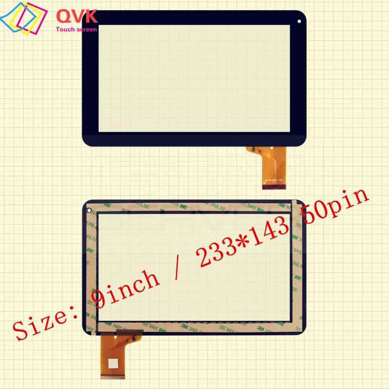 Black 9 INCH  For monster HIGH MHU015D MHU016D Tablet PC capacitive touch screen repair replacement free shipping