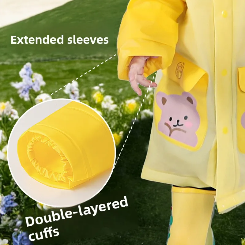 New Kids Cartoon Rain Poncho Boys Girls Toddlers Kindergarten Primary School Daily Commute Use   How to handle names