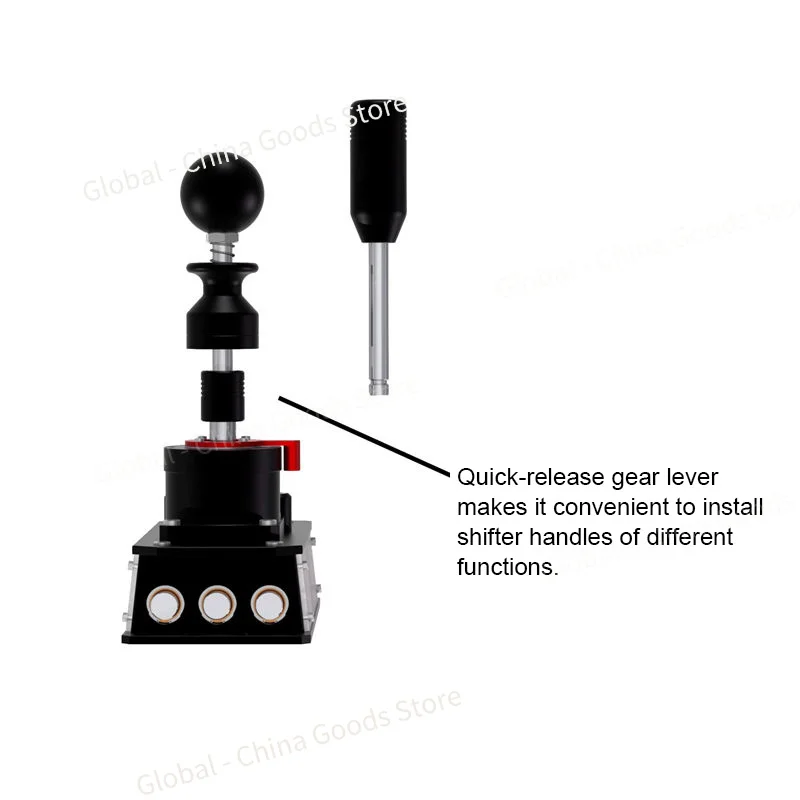 Sim SIMVERTEX V7 SQ2/6+4R Sim Shifter Manual Shifter + Reverse Gear Kit for Manual & Sequential Shifts