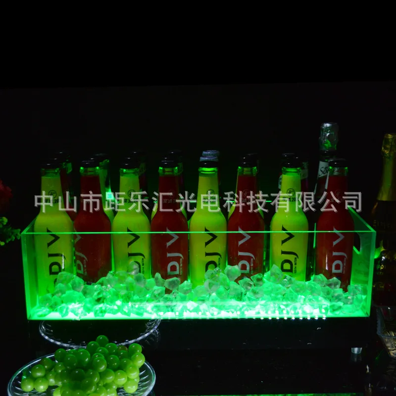 

Светящееся ведро для льда, акриловое шампанское, КТВ, бар, ледяное пиво, светодиодный бар, винные принадлежности, красочные