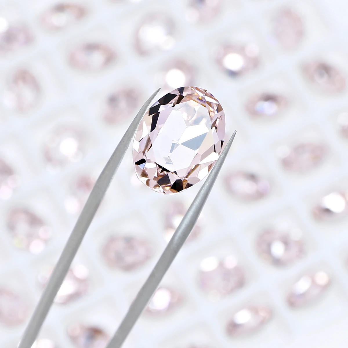 6x4MM  Oval Shape Fancy Stone K9 Crystal Rhinestone High Quality Pointback Stone Glue On Glass Stone For Shoes Bags Nail Art DIY