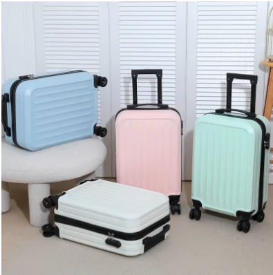 Belbello Luggage Strong durable student new combination box Children's luggage boarding zipper double-layer trolley box