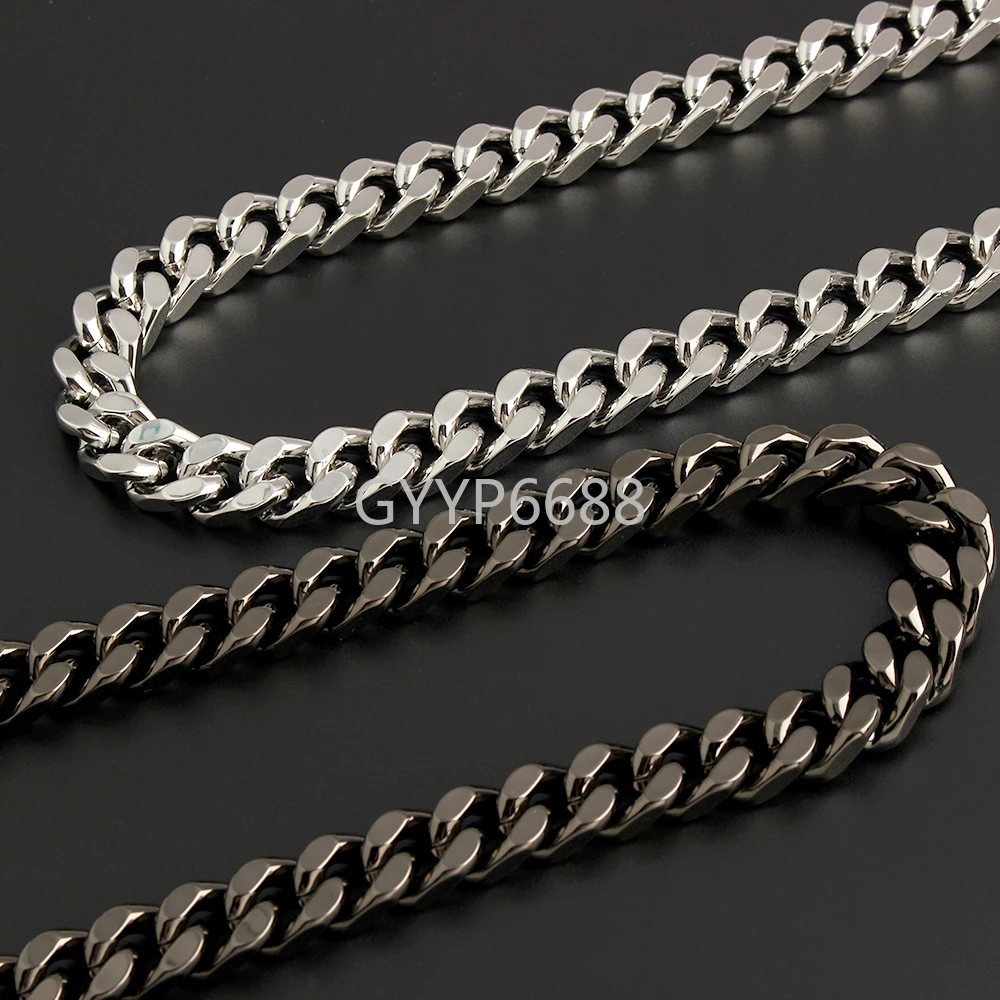 1/5meters 15mm Aluminum Metal Bag Chain Strap For Women's Handbag Crossbody Purse Belt Necklace Handmade Chain Gift Accessories