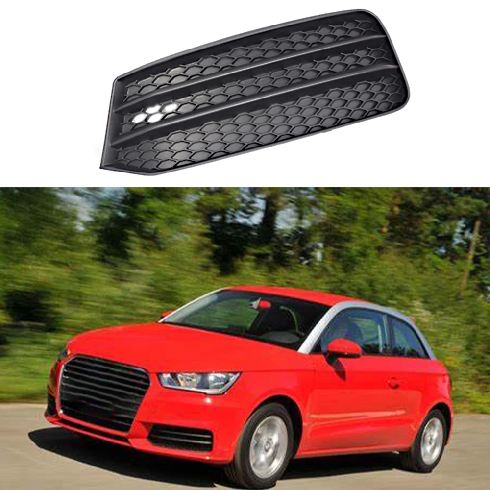 Left Right Car Front Bumper Fog Light Grille Grill Cover Honeycomb Mesh for Audi A1 2015 2016 2017 2018